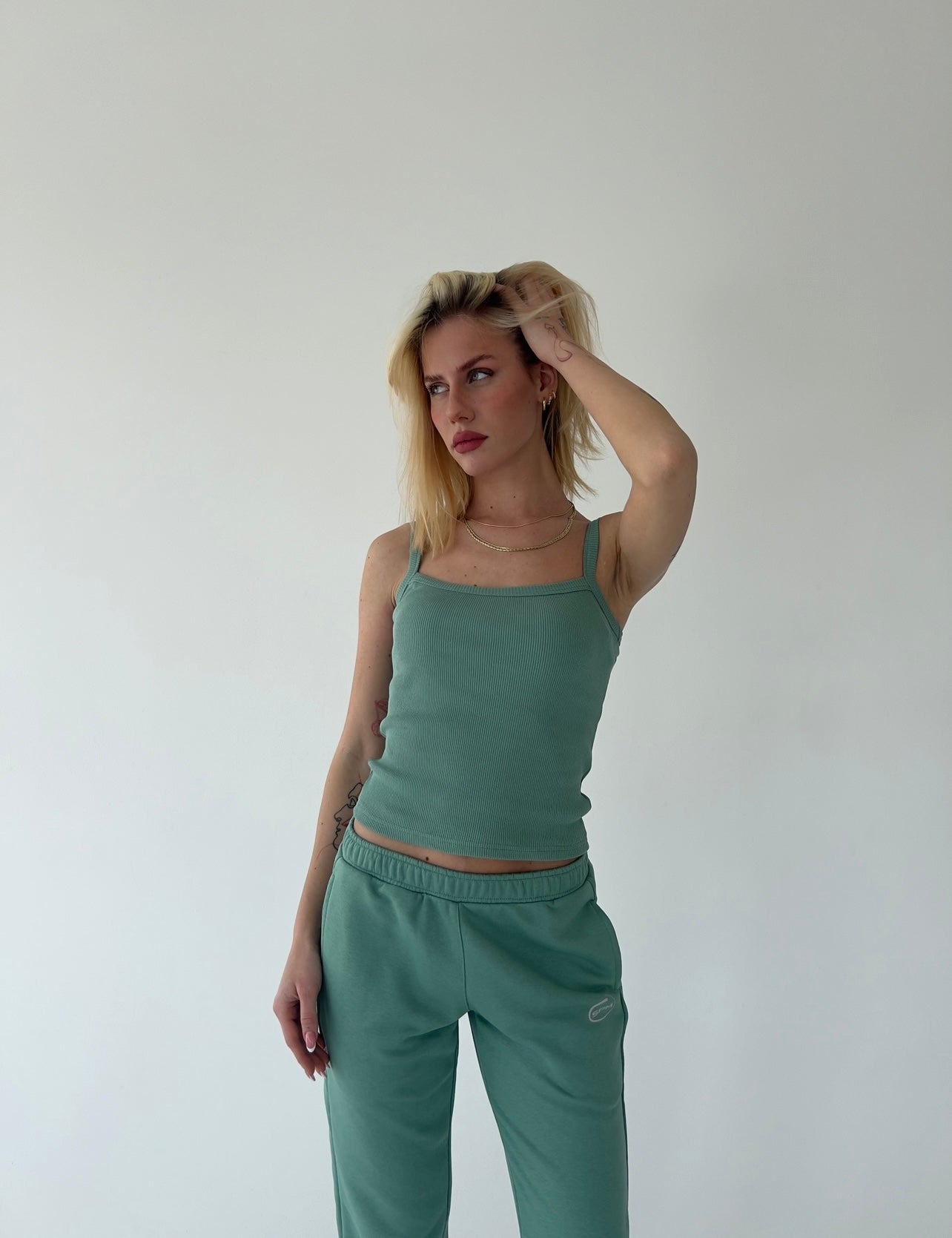 Menthol bralette tank top