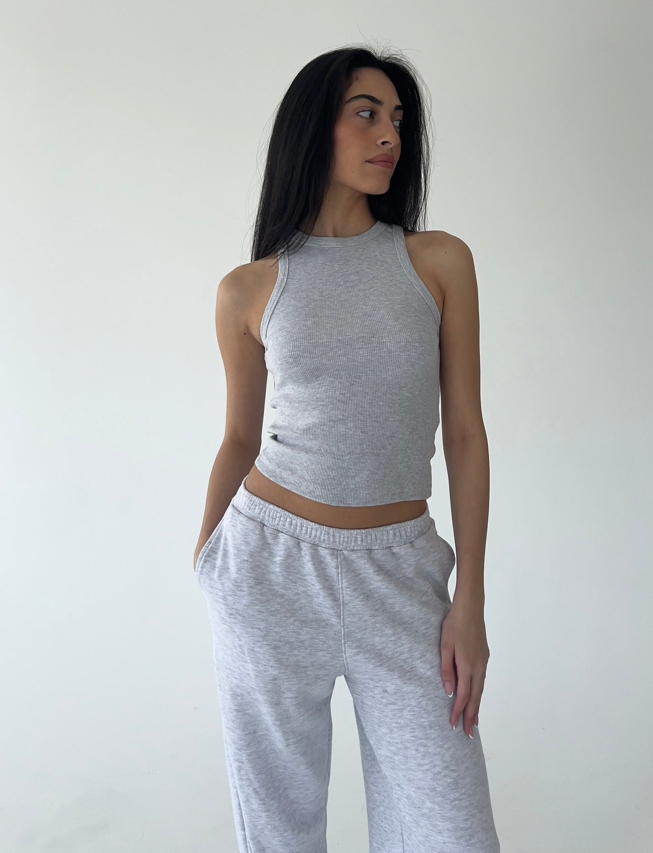 Light gray tank top