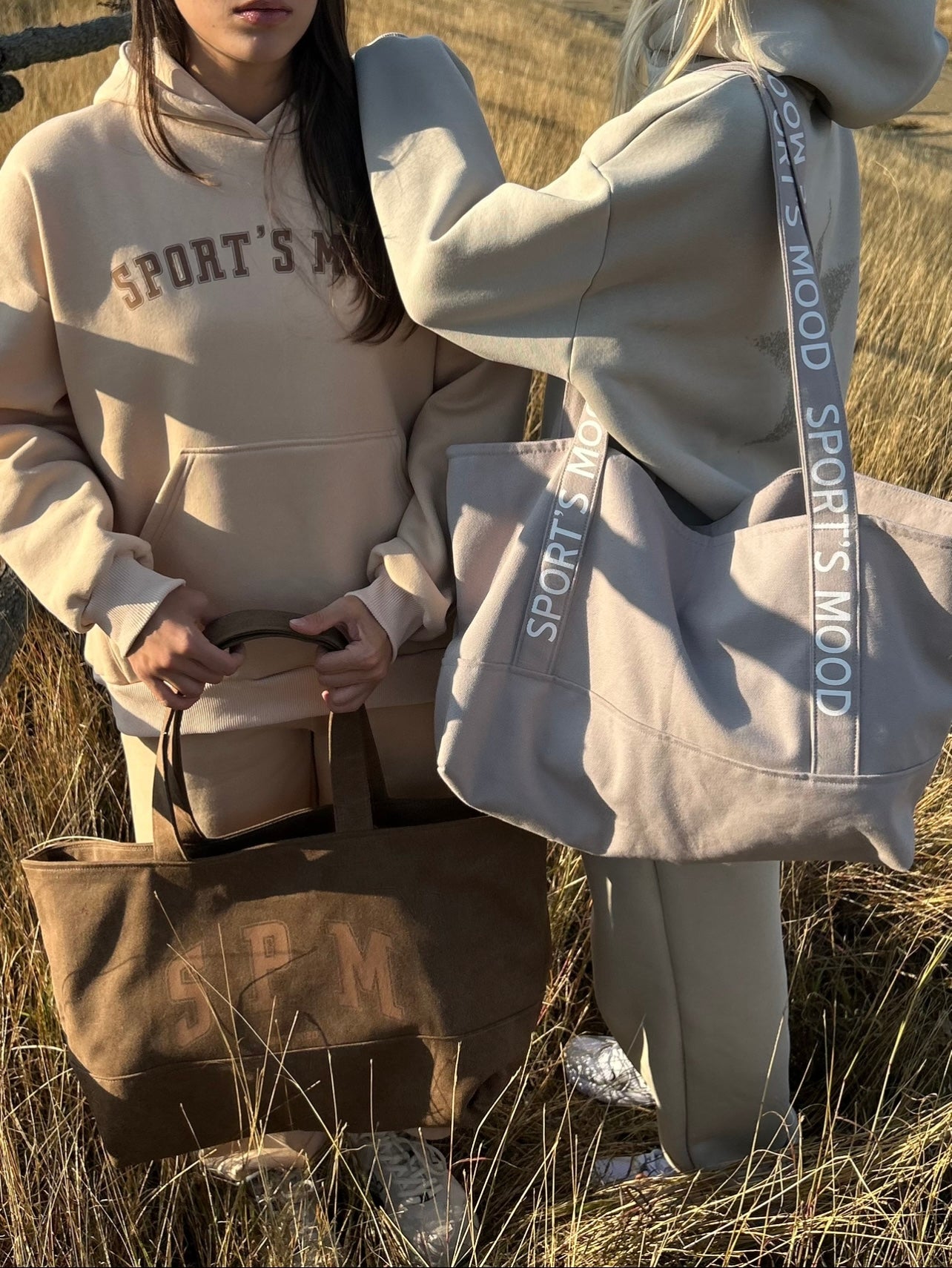 Brown tote bag