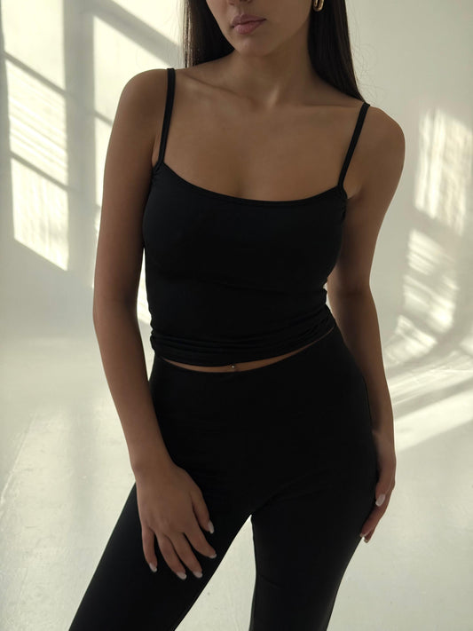 Black bralette top