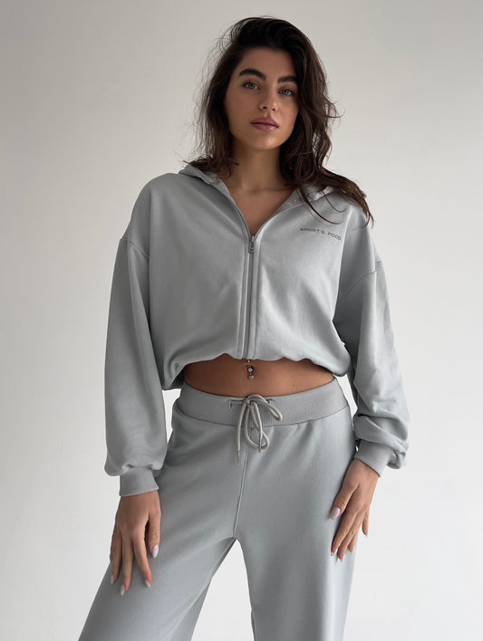 Ghost,short zip-up hoodie