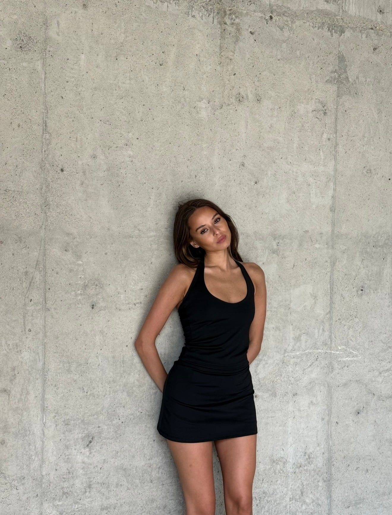 Black halter top