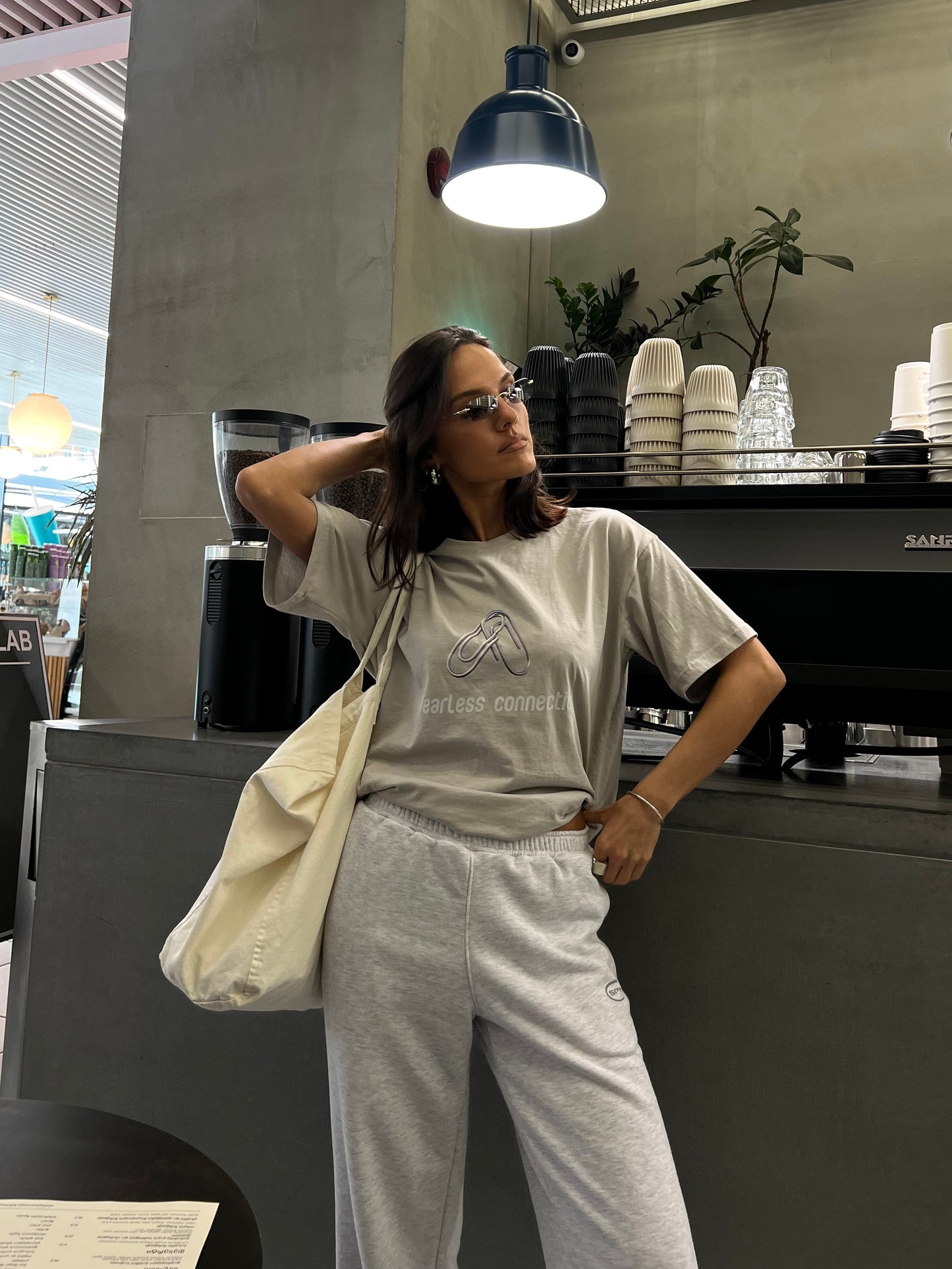 Off-white oversize t-shirt
