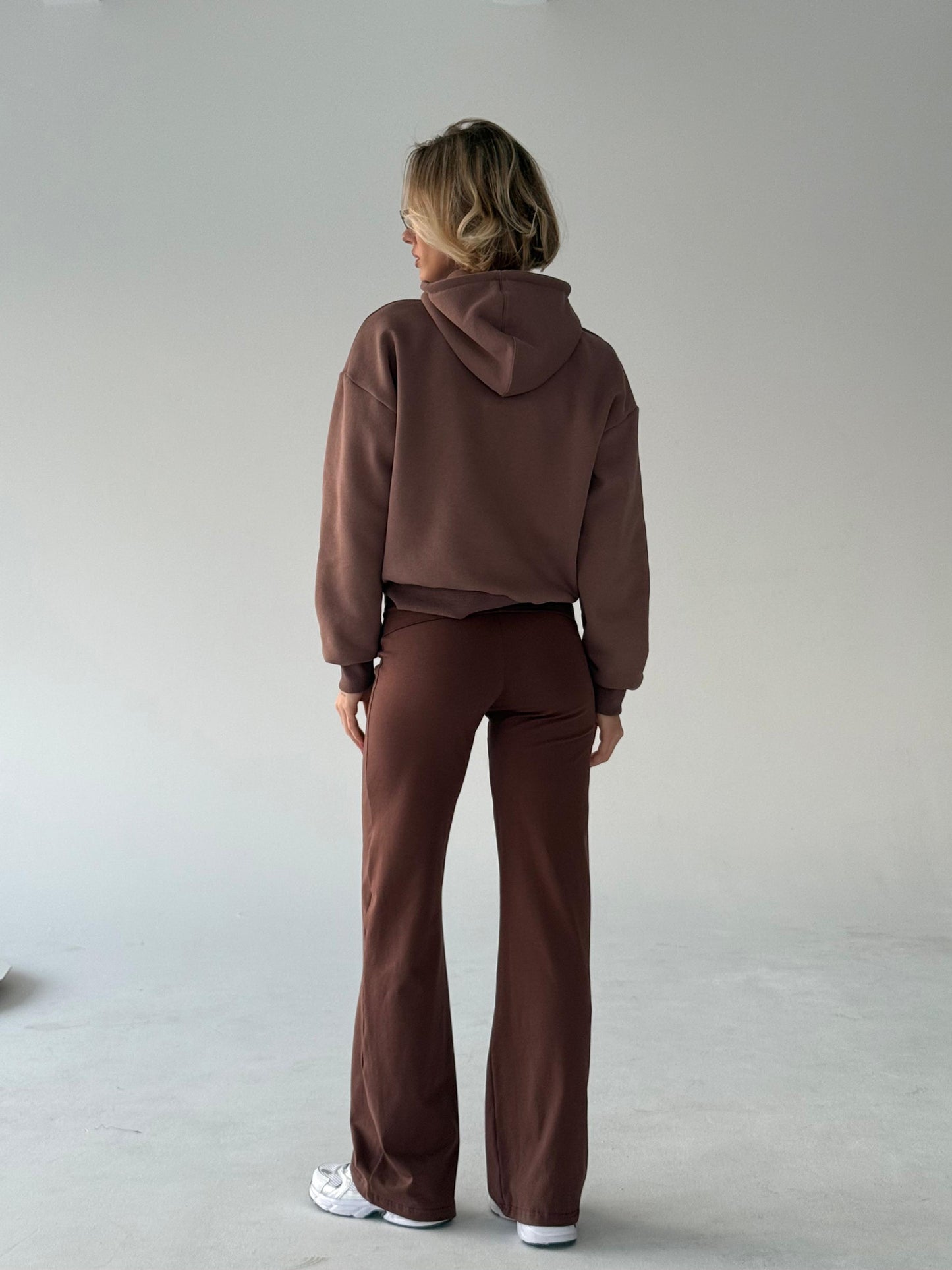 Chocolate brown cotton pants