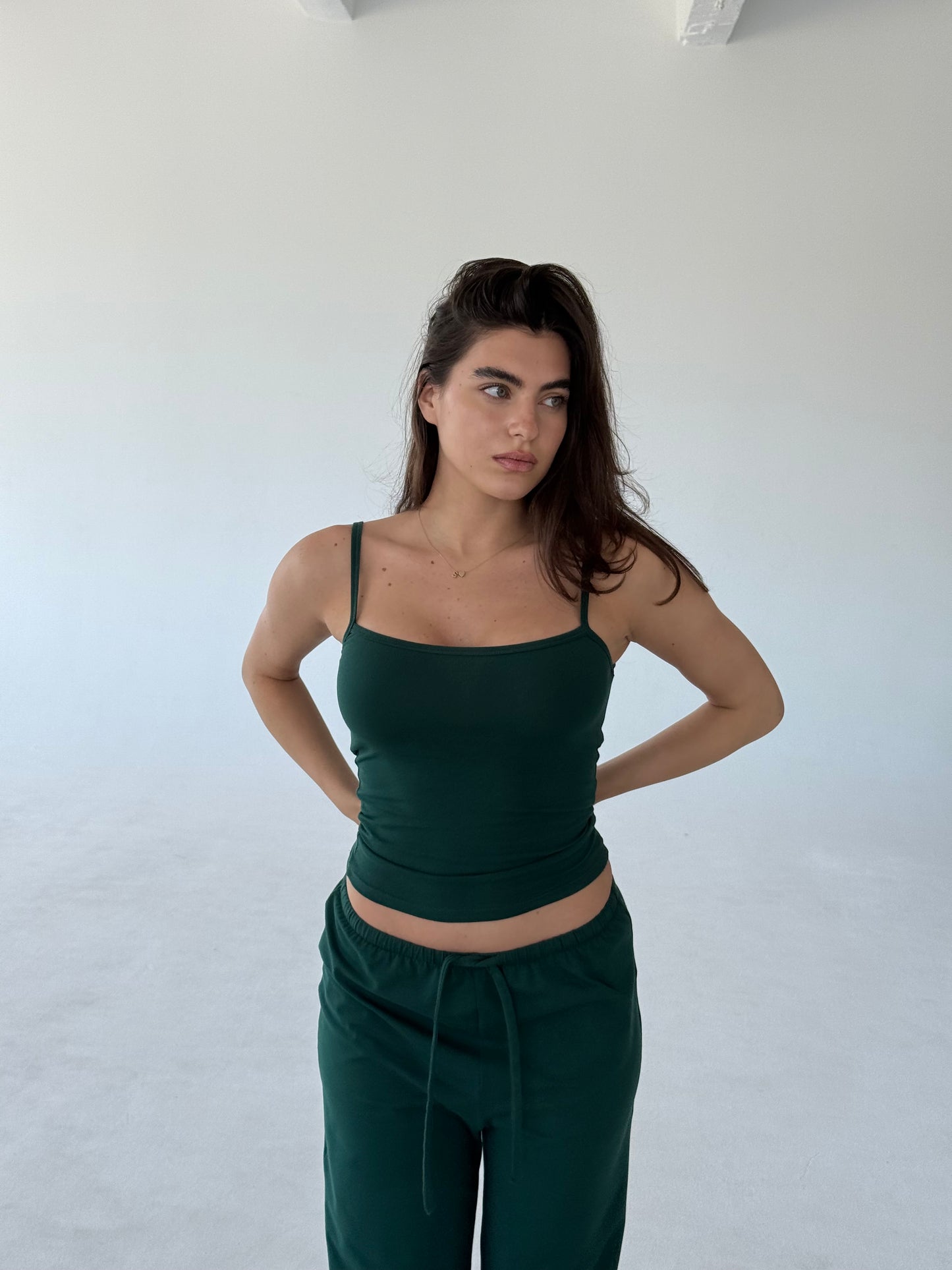 Green bralette top
