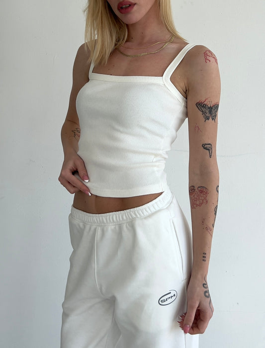 Milky bralette tank top