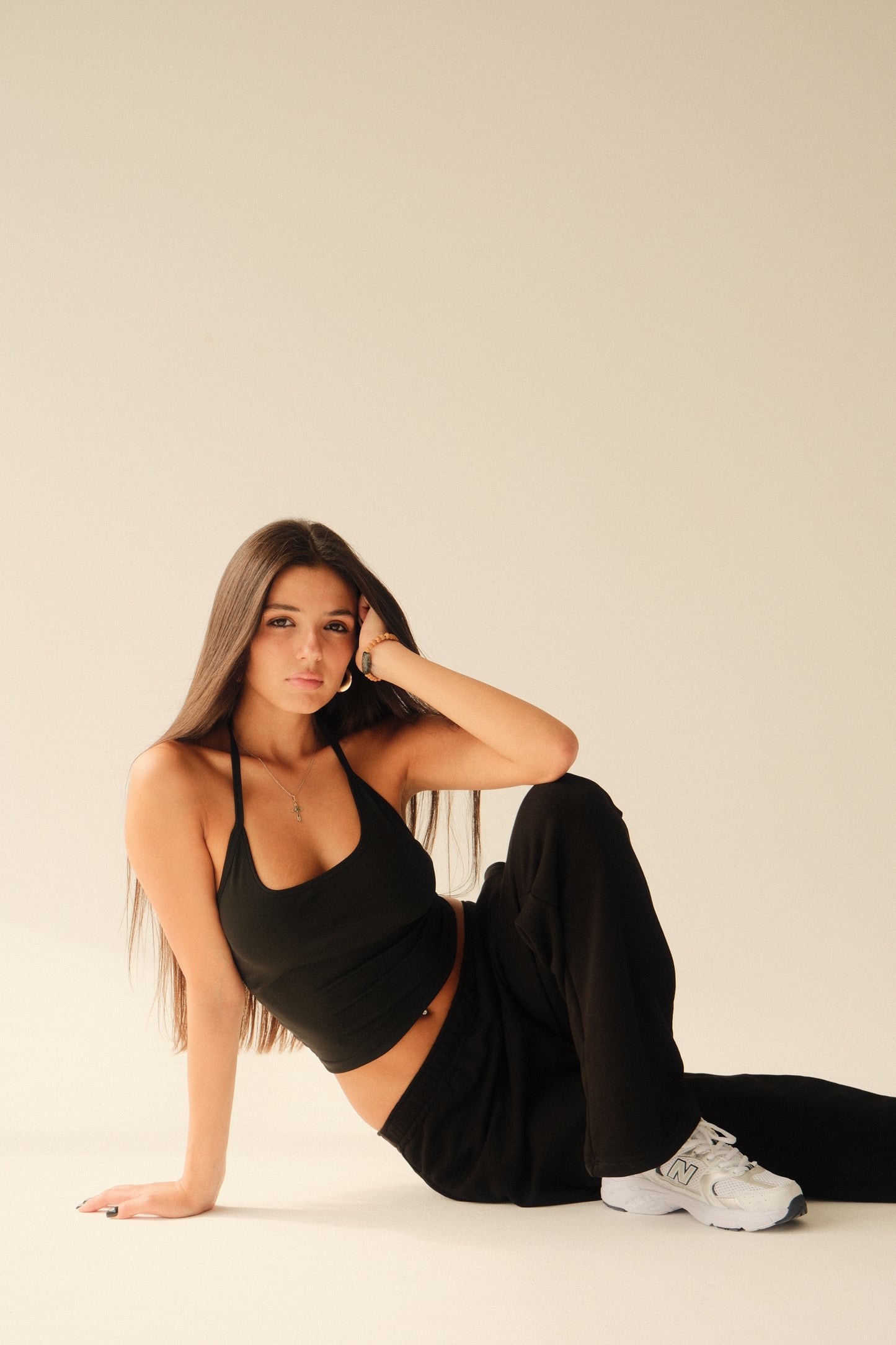 Black halter top