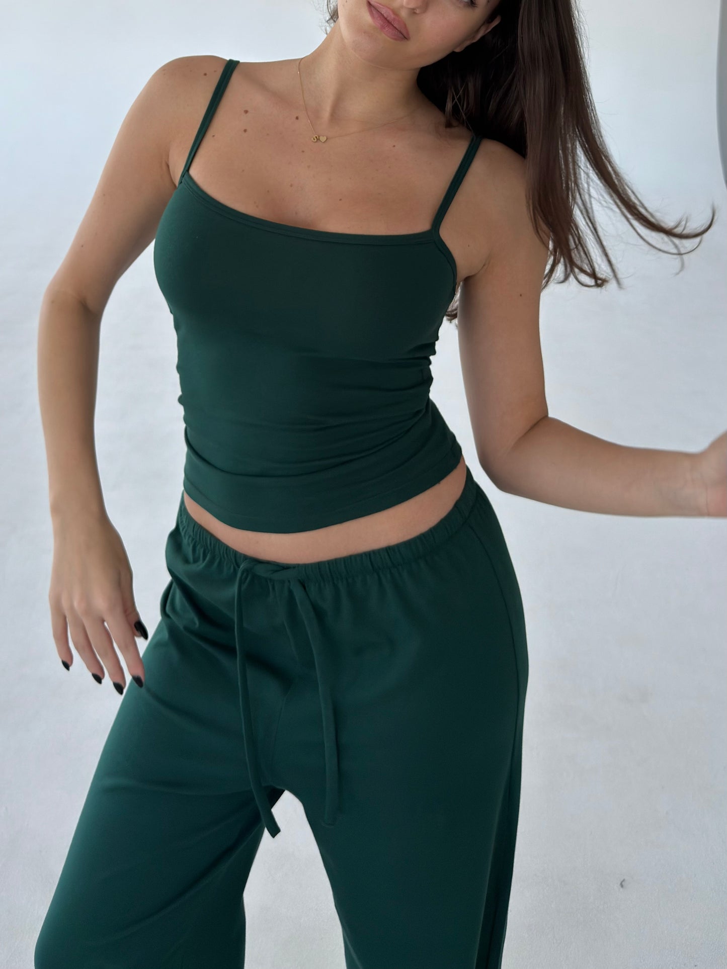 Green bralette top