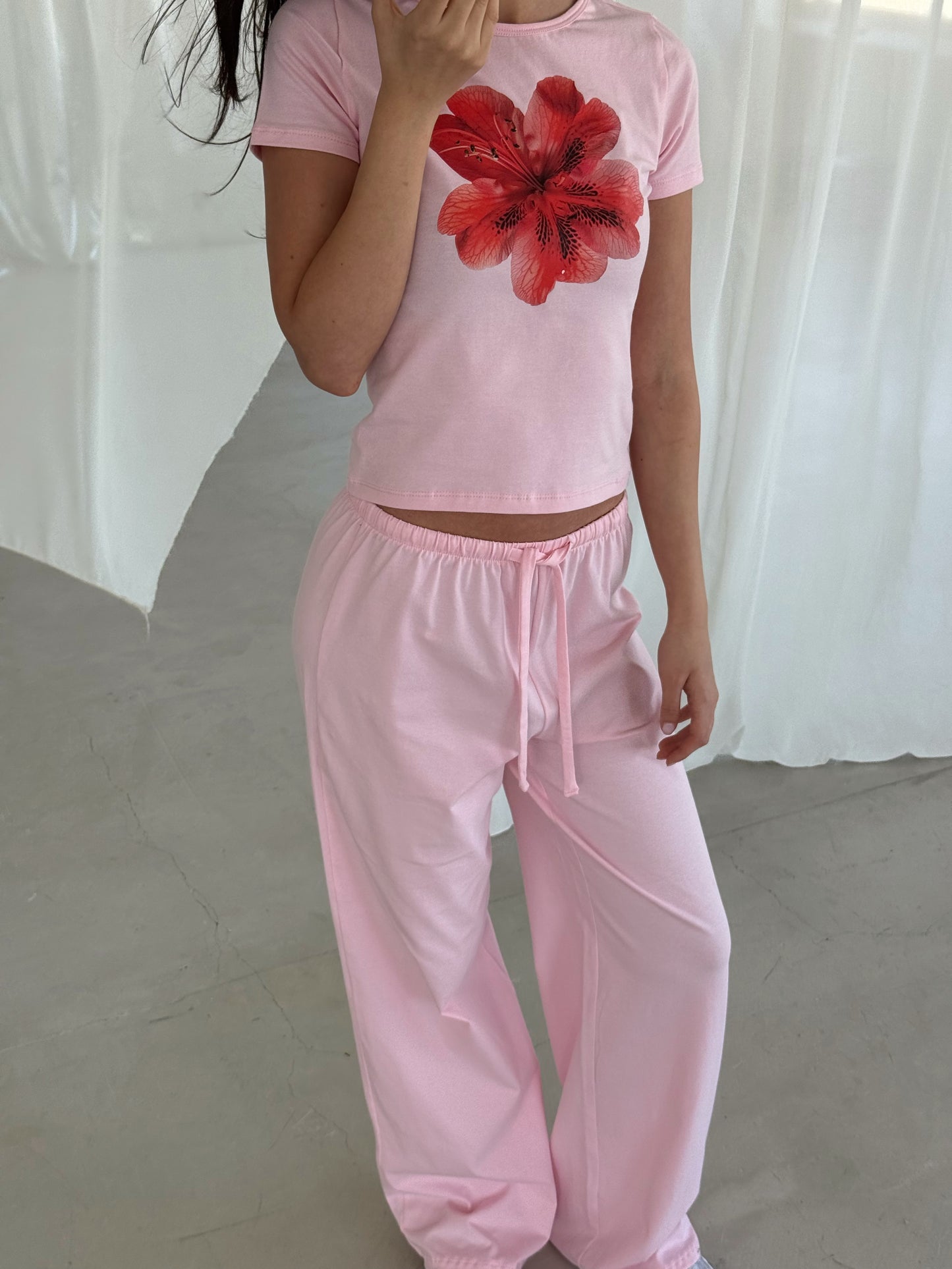 Baby pink lounge pants
