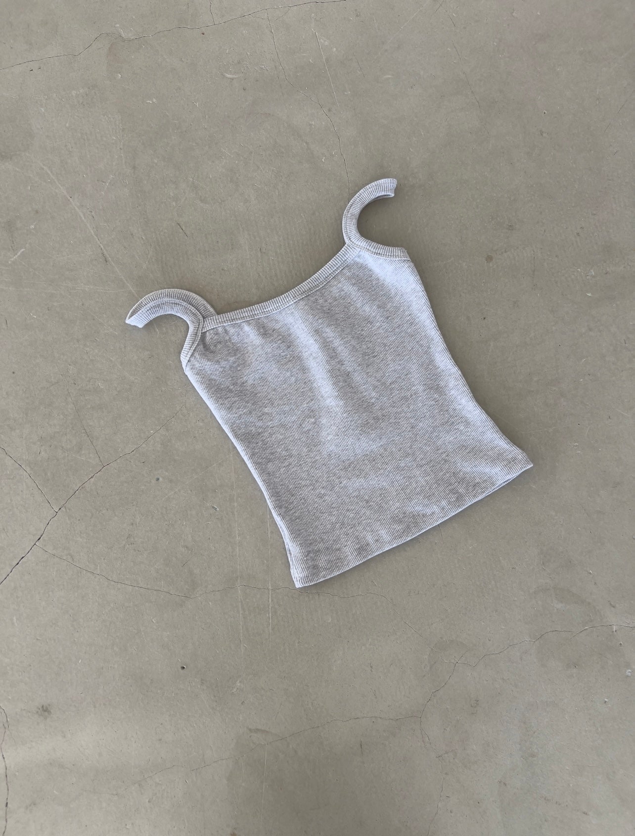 Light gray bralette tank top