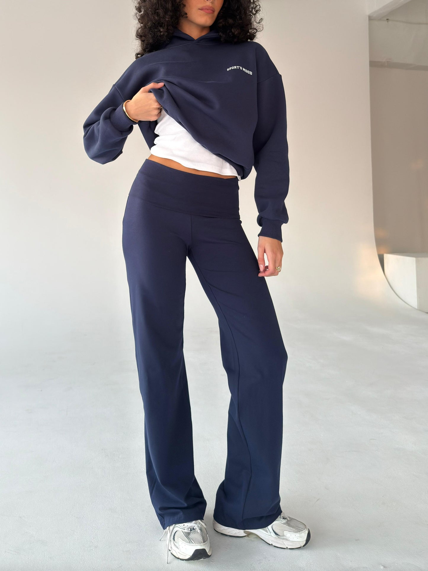 Navy blue cotton pants