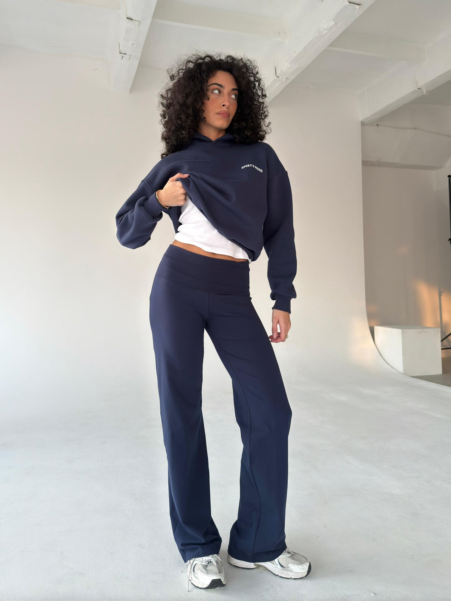 Navy blue cotton pants