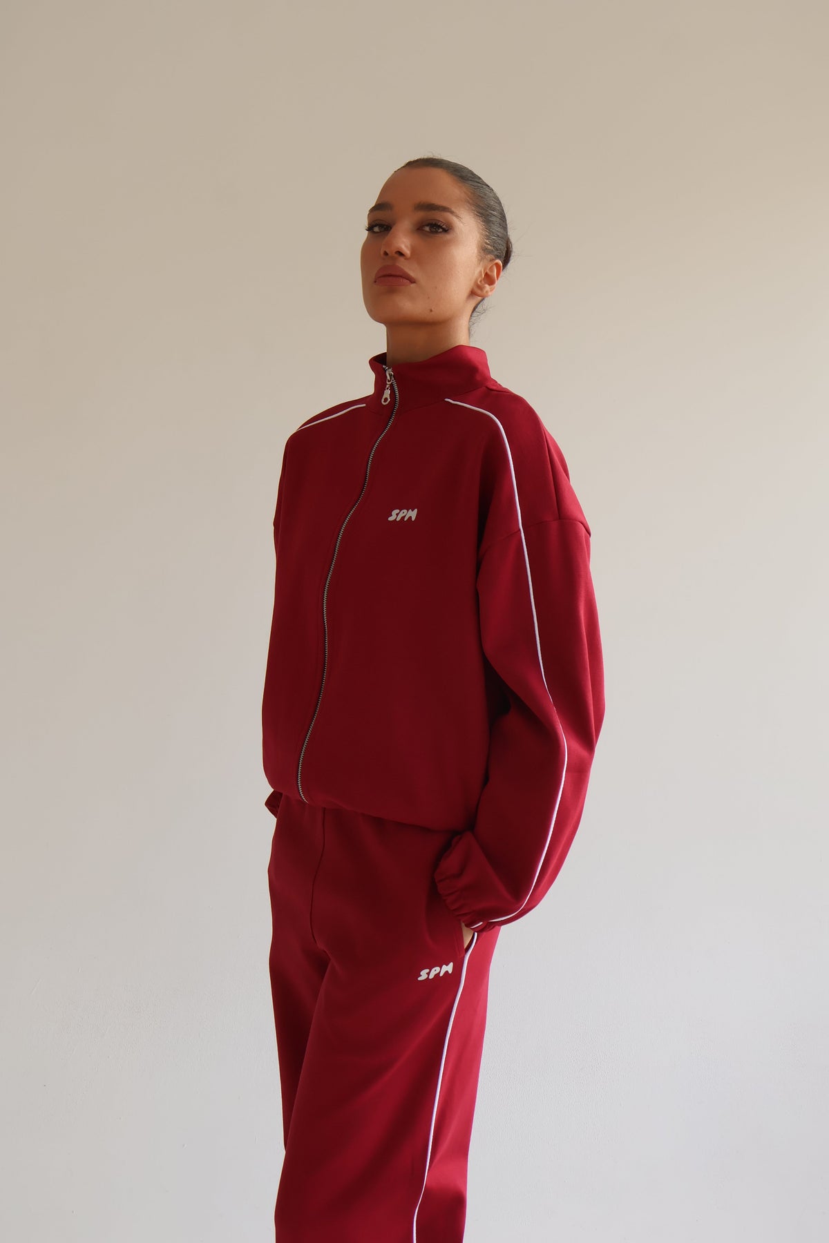 Cherry line track jacket