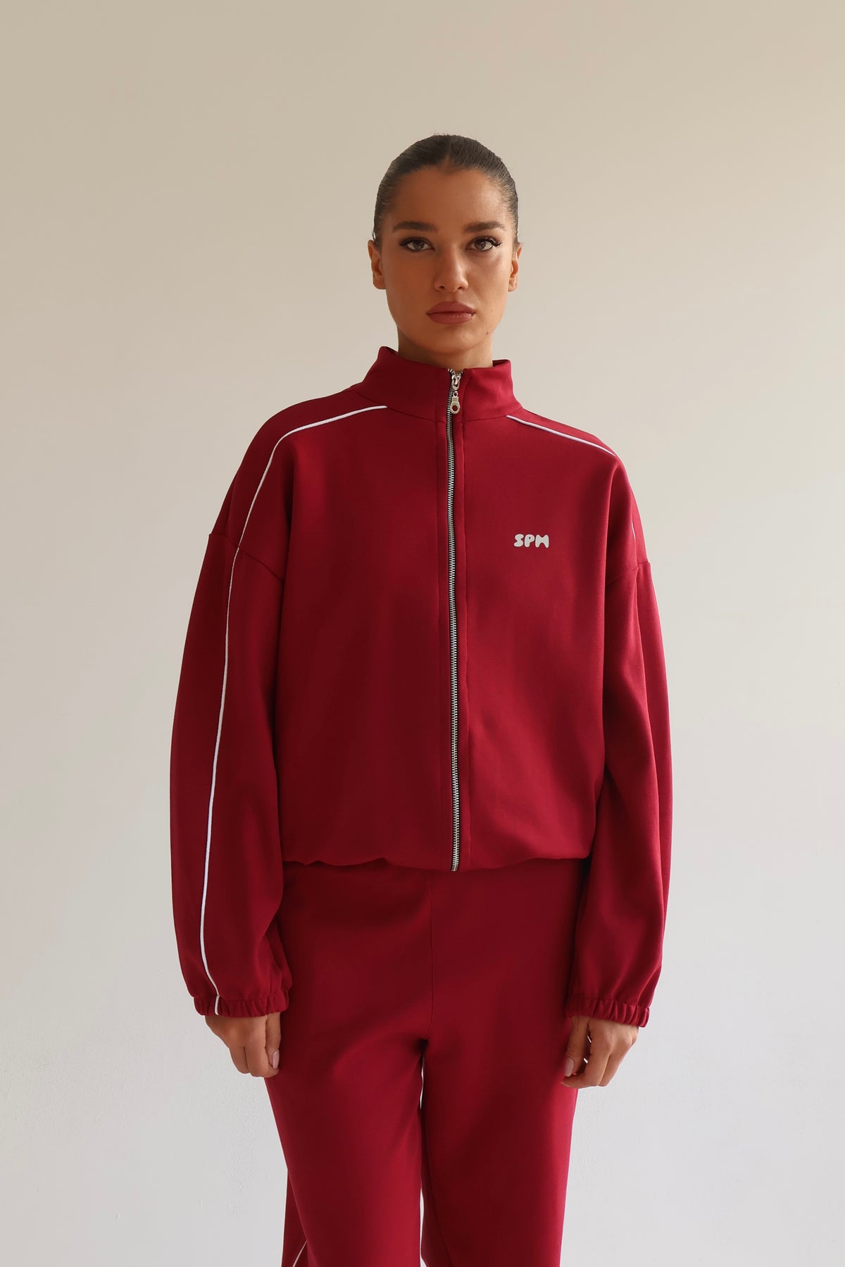Cherry line track jacket