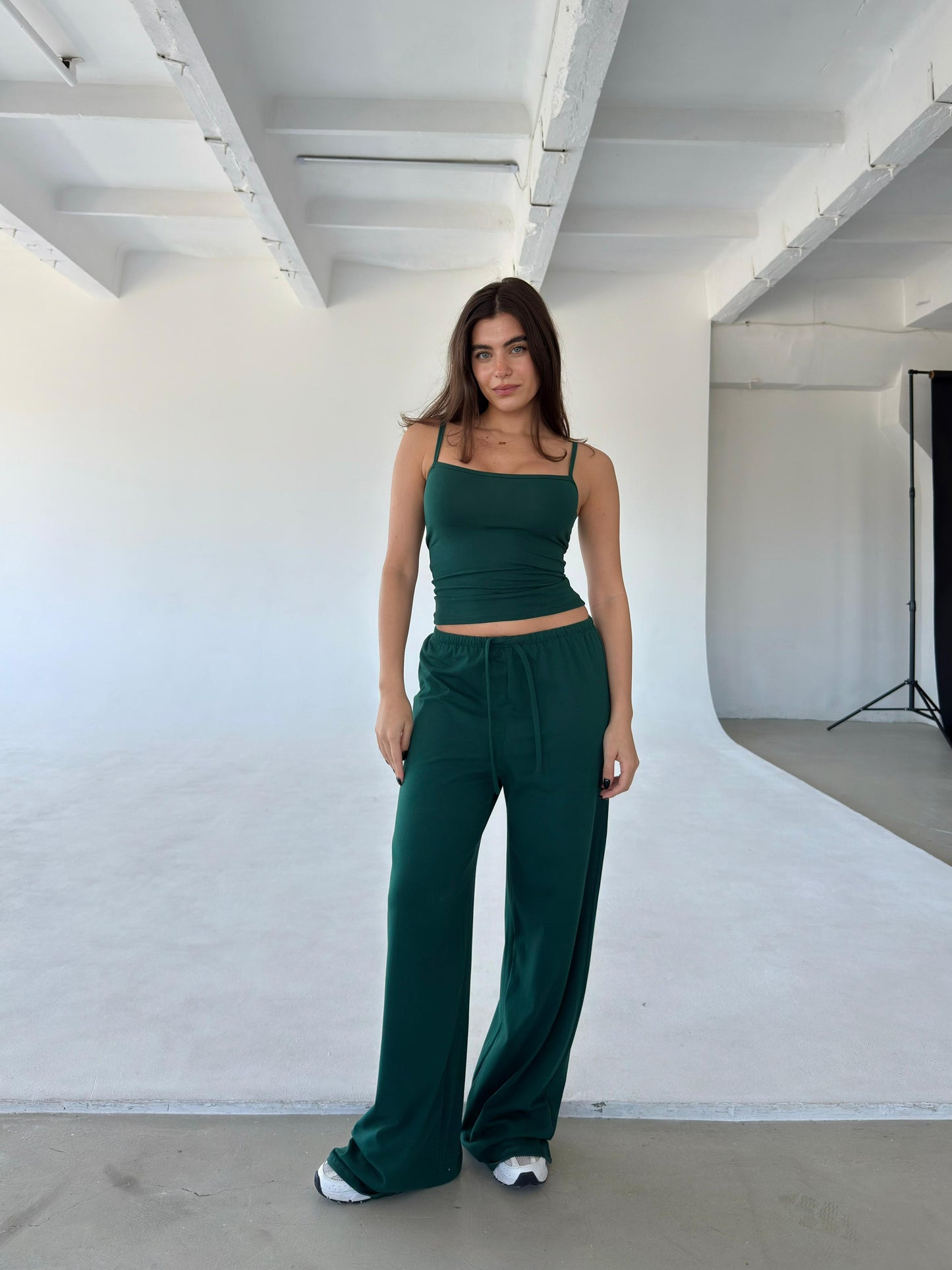 Green lounge pants