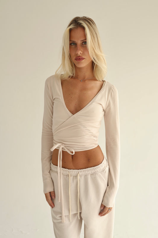 Vanilla cream pilates cardigan