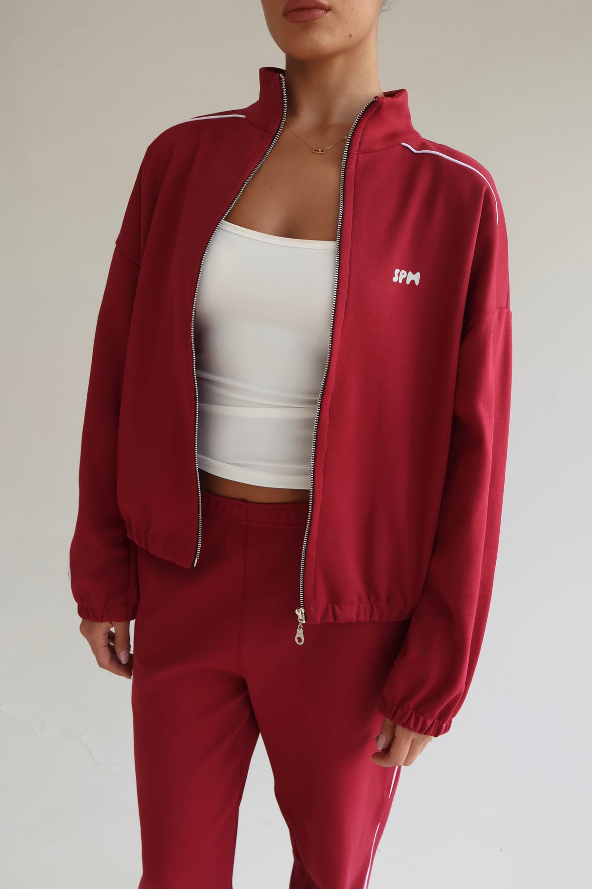 Cherry line track jacket
