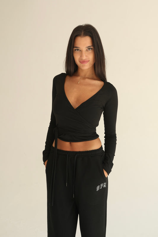 Black pilates cardigan