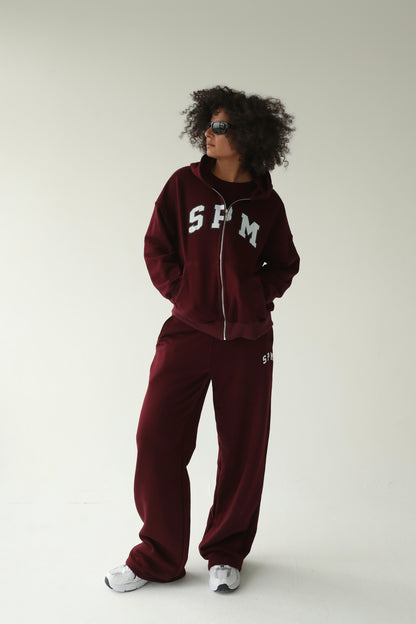 შინდისფერი ოვერსაიზ ჟაკეტი