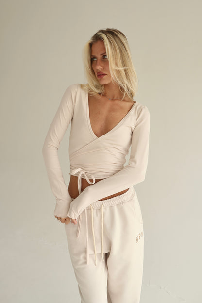Vanilla cream pilates cardigan