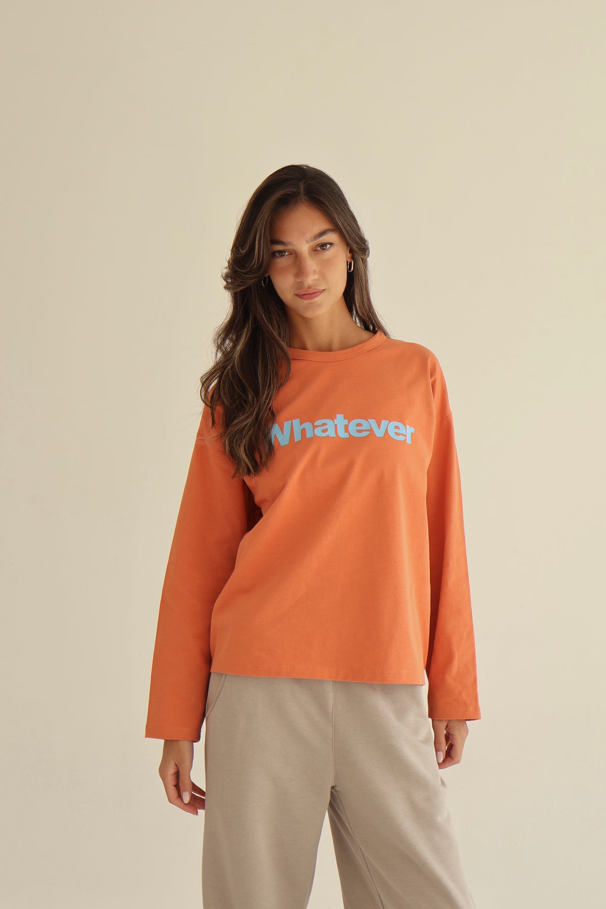 Terracotta Orange oversize sweatshirt