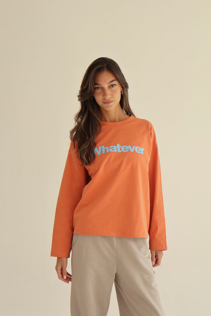 Terracotta Orange oversize sweatshirt