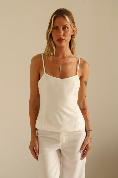 White cami top
