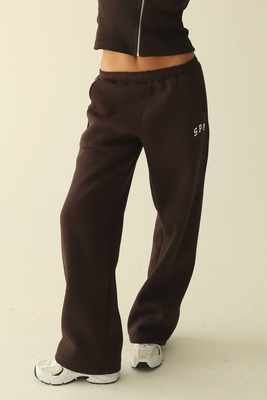 ყავისფერი დათბილული სწორი შარვალი