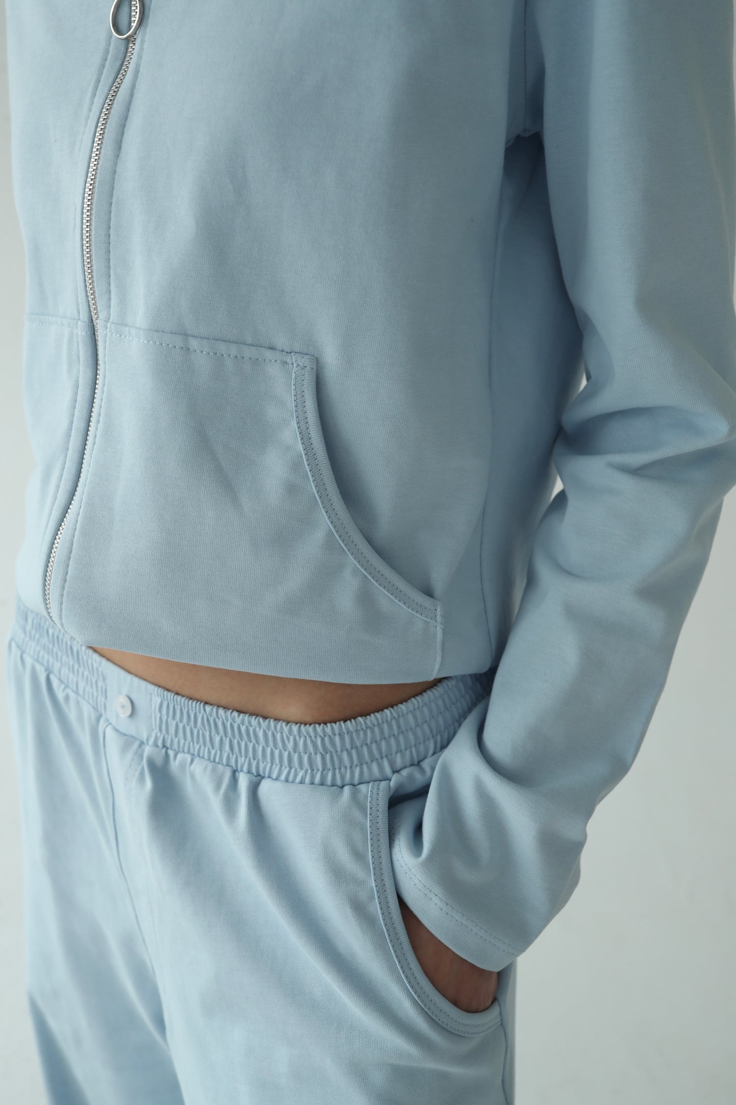 Sky blue cotton jacket