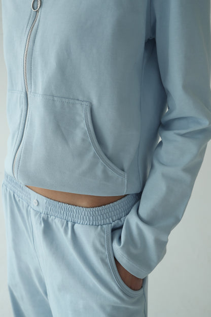 Sky blue cotton jacket