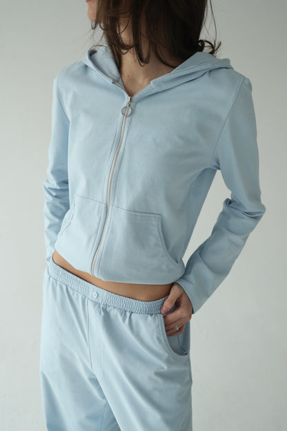 Sky blue cotton jacket