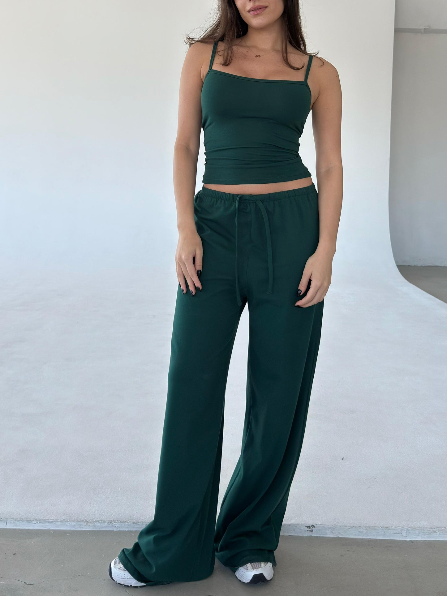 Green lounge pants