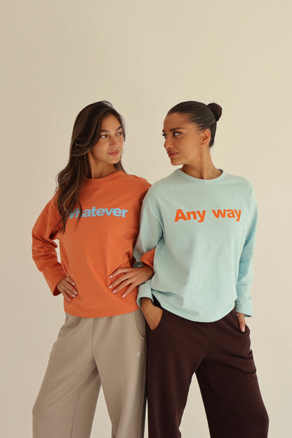 Baby blue oversize sweatshirt