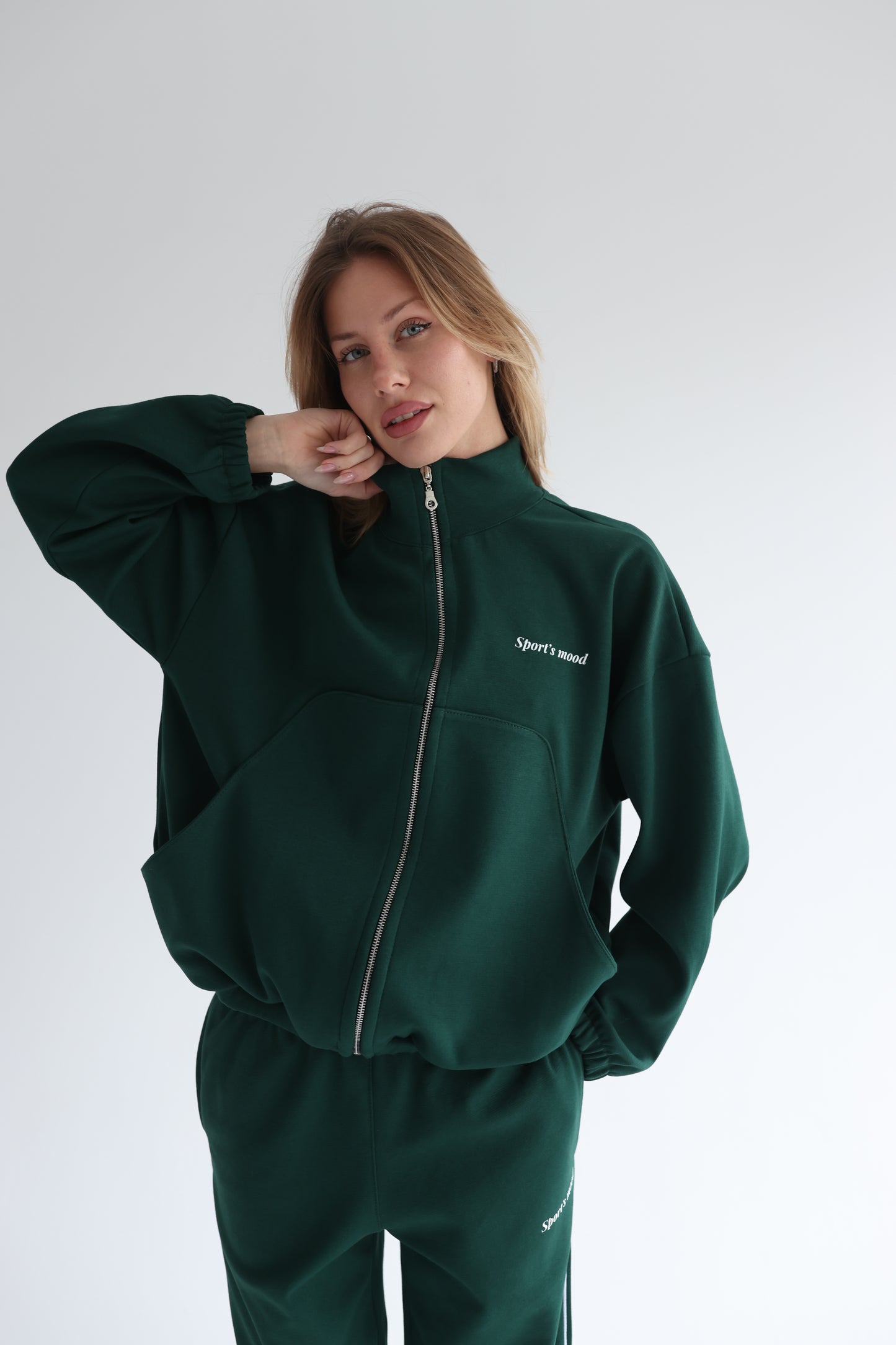 Forest green air track jacket