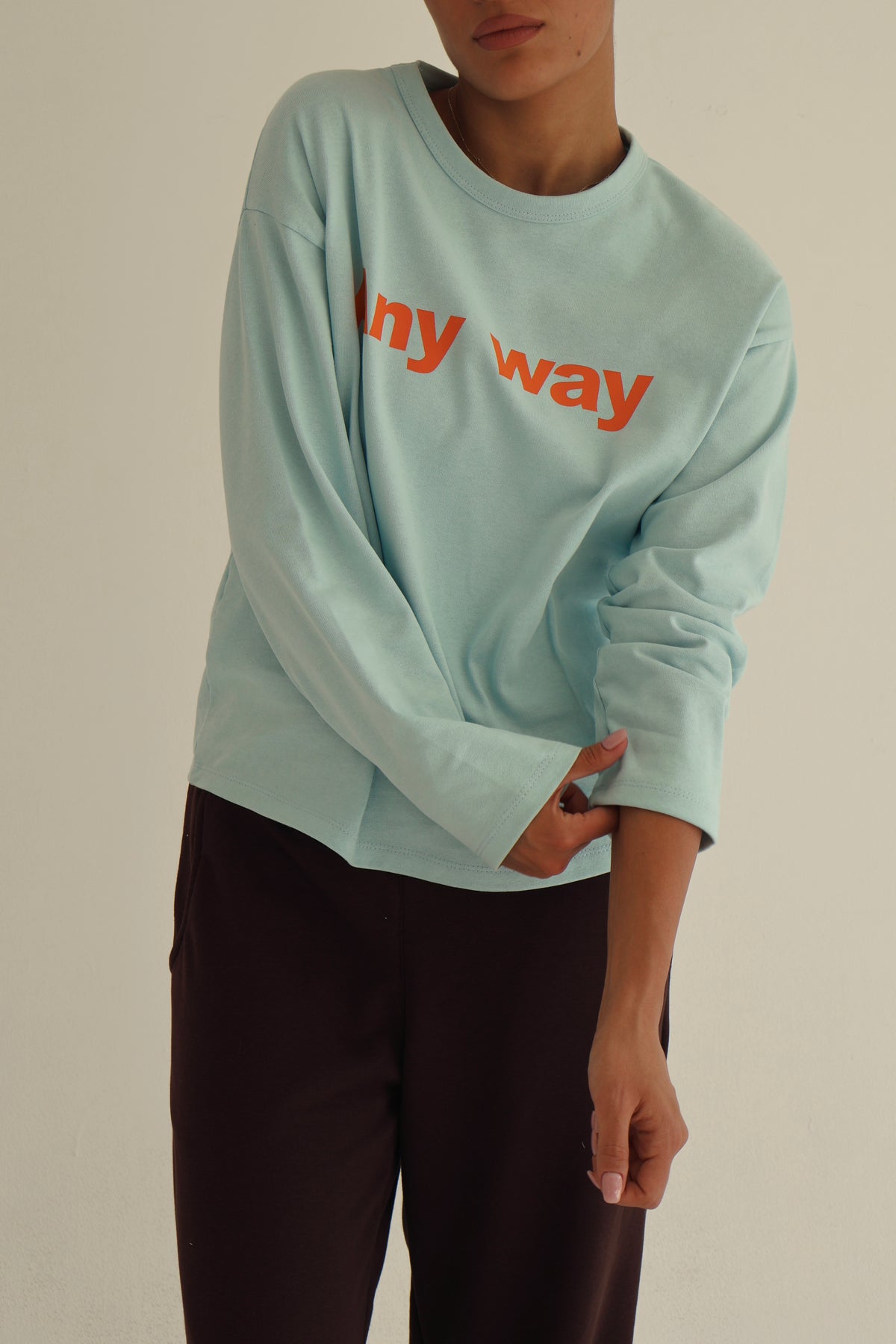 Baby blue oversize sweatshirt