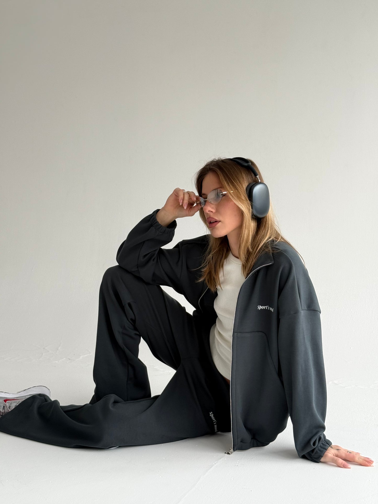Graphite teal air track jacket