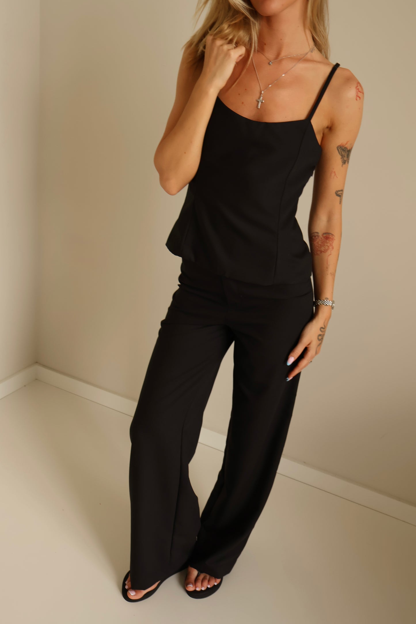 Black cami top