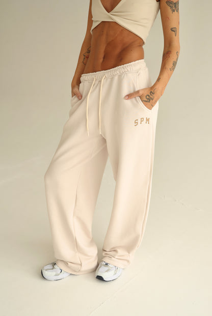 Vanilla cream straight sweatpants