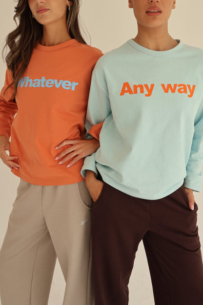 Terracotta Orange oversize sweatshirt