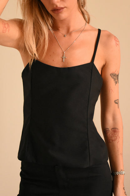 Black cami top