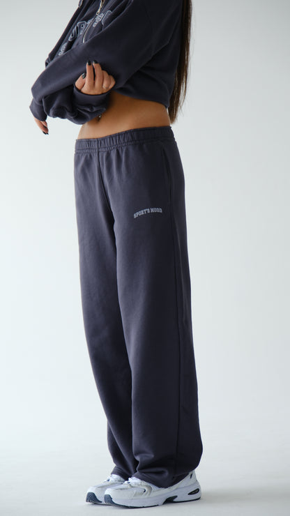 Dark gray straight sweatpants