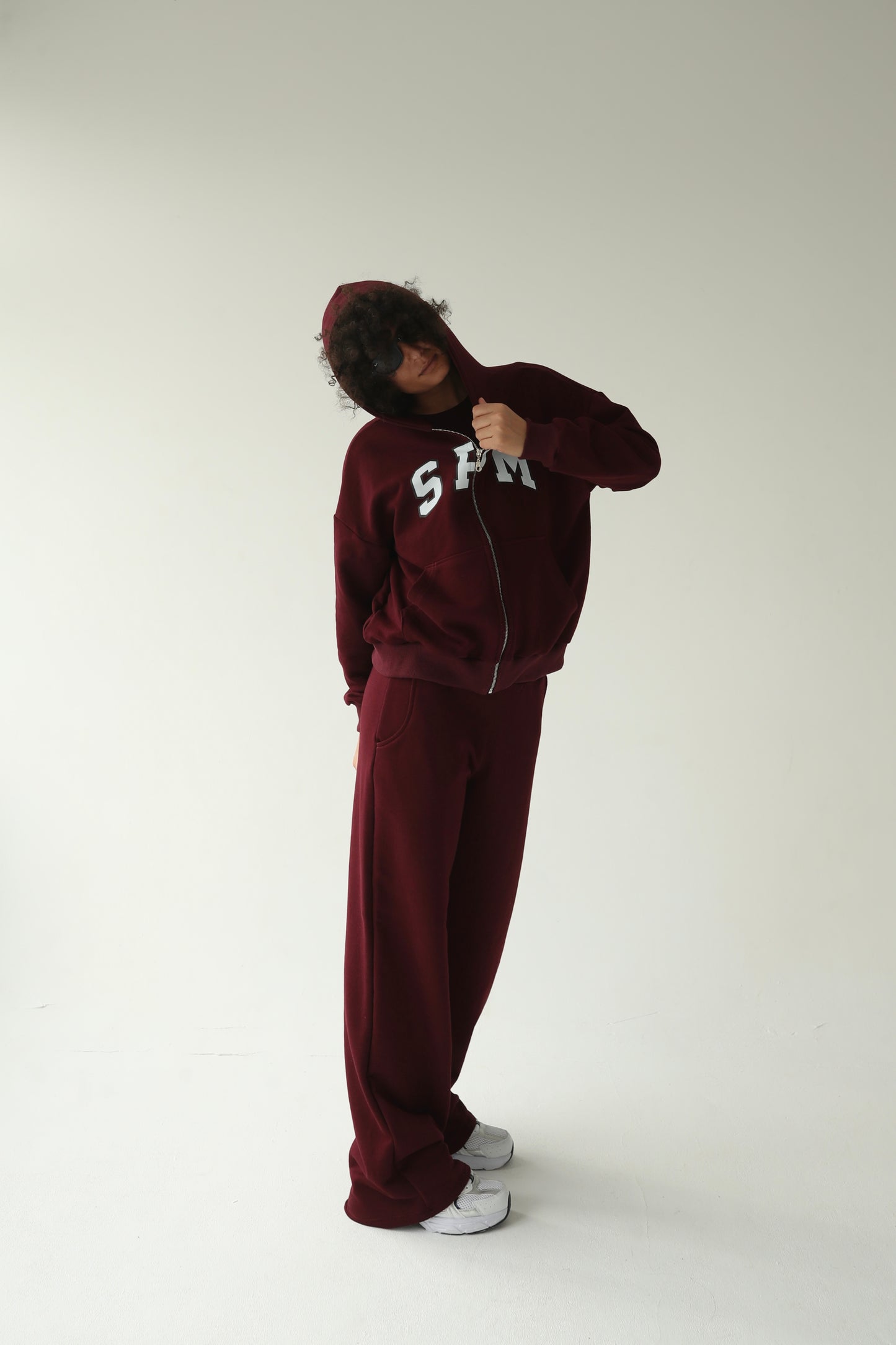 შინდისფერი ოვერსაიზ ჟაკეტი