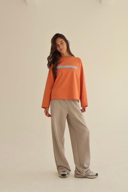 Terracotta Orange oversize sweatshirt
