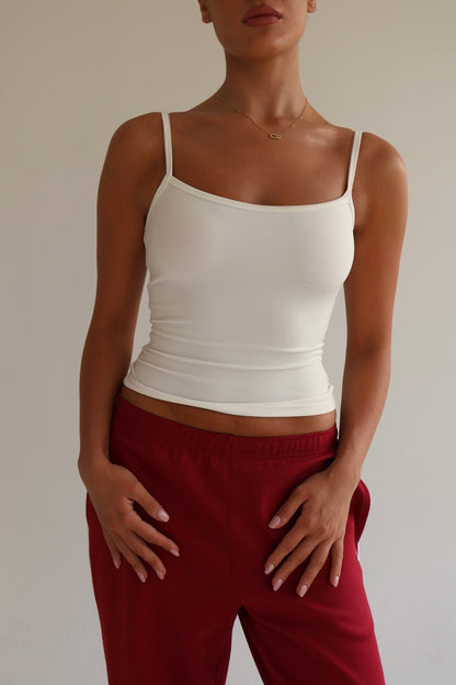 White bralette top