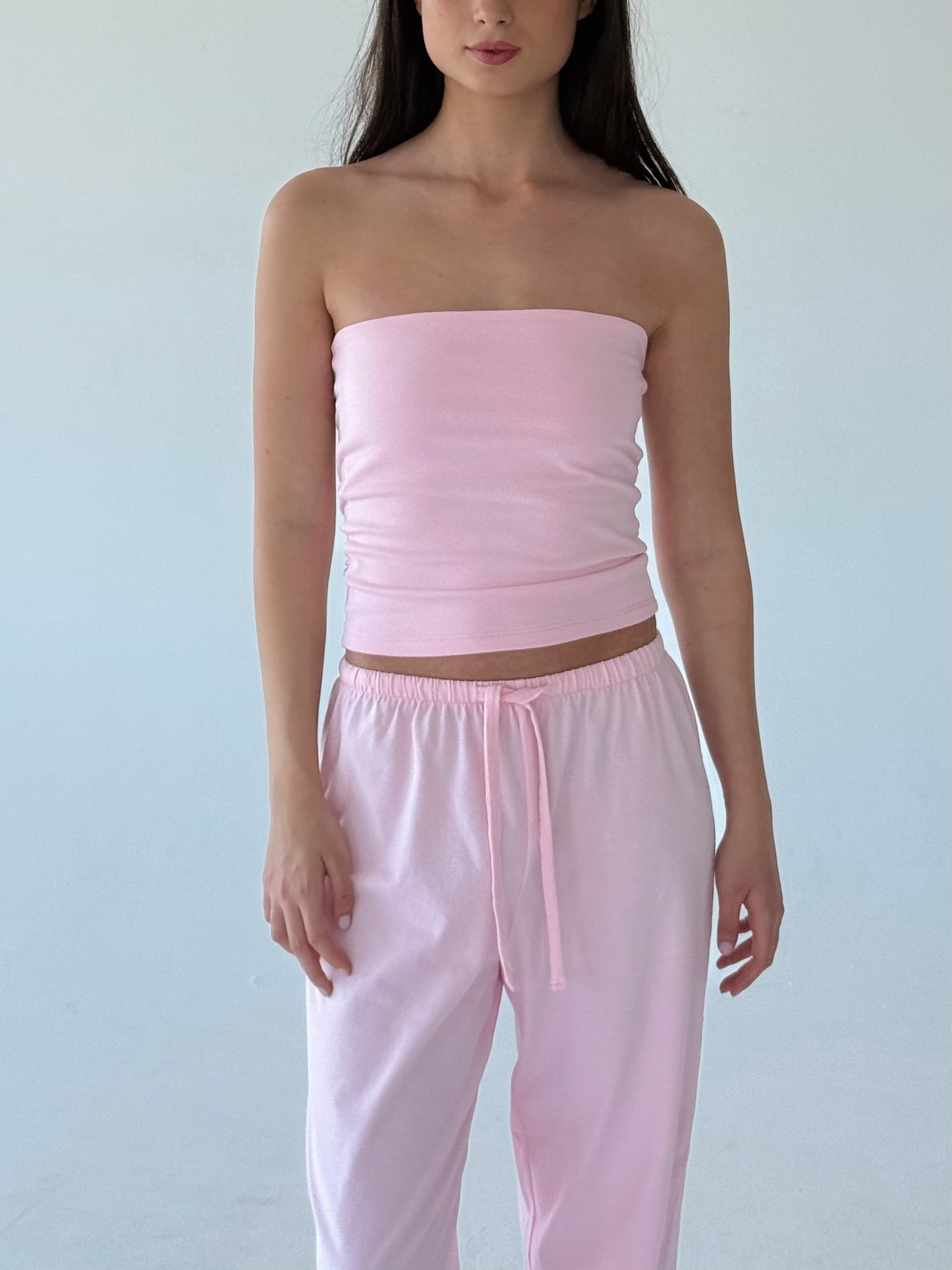 Baby pink tube top