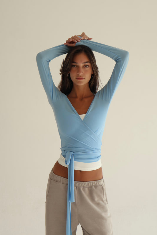 Baby blue pilates jacket