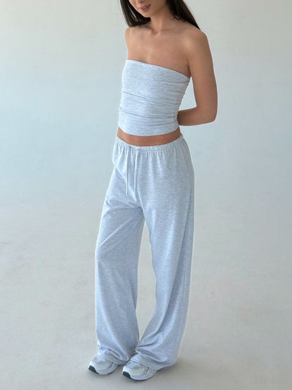 Melange gray lounge pants
