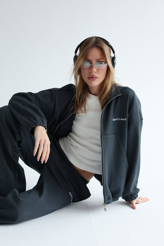 Graphite teal air track jacket