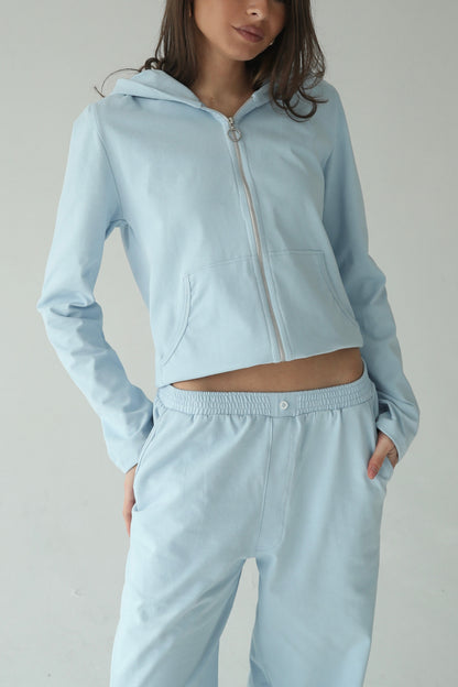 Sky blue cotton jacket
