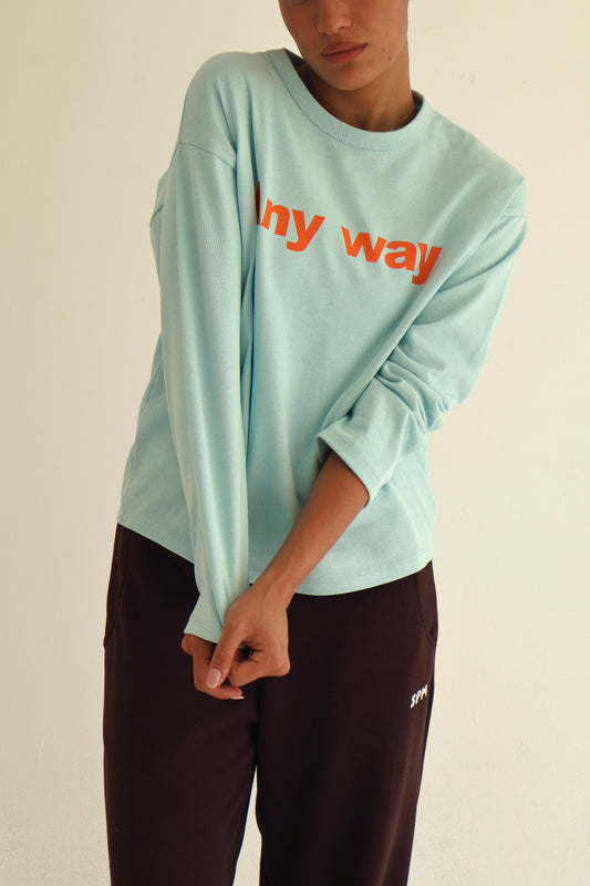 Baby blue oversize sweatshirt